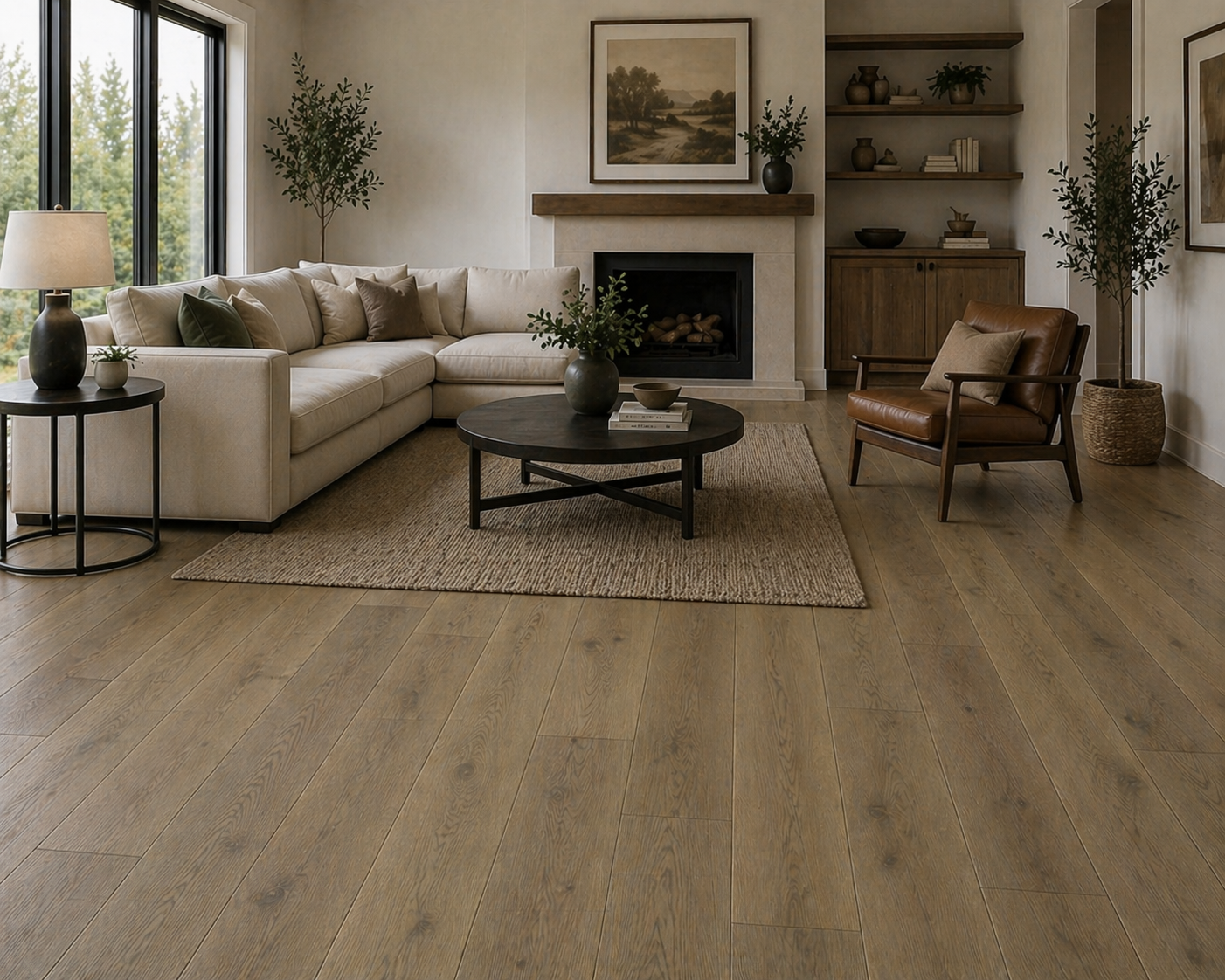 14/3 x 150mm Deep Brown European Oak Engineered Plank - EFL2017