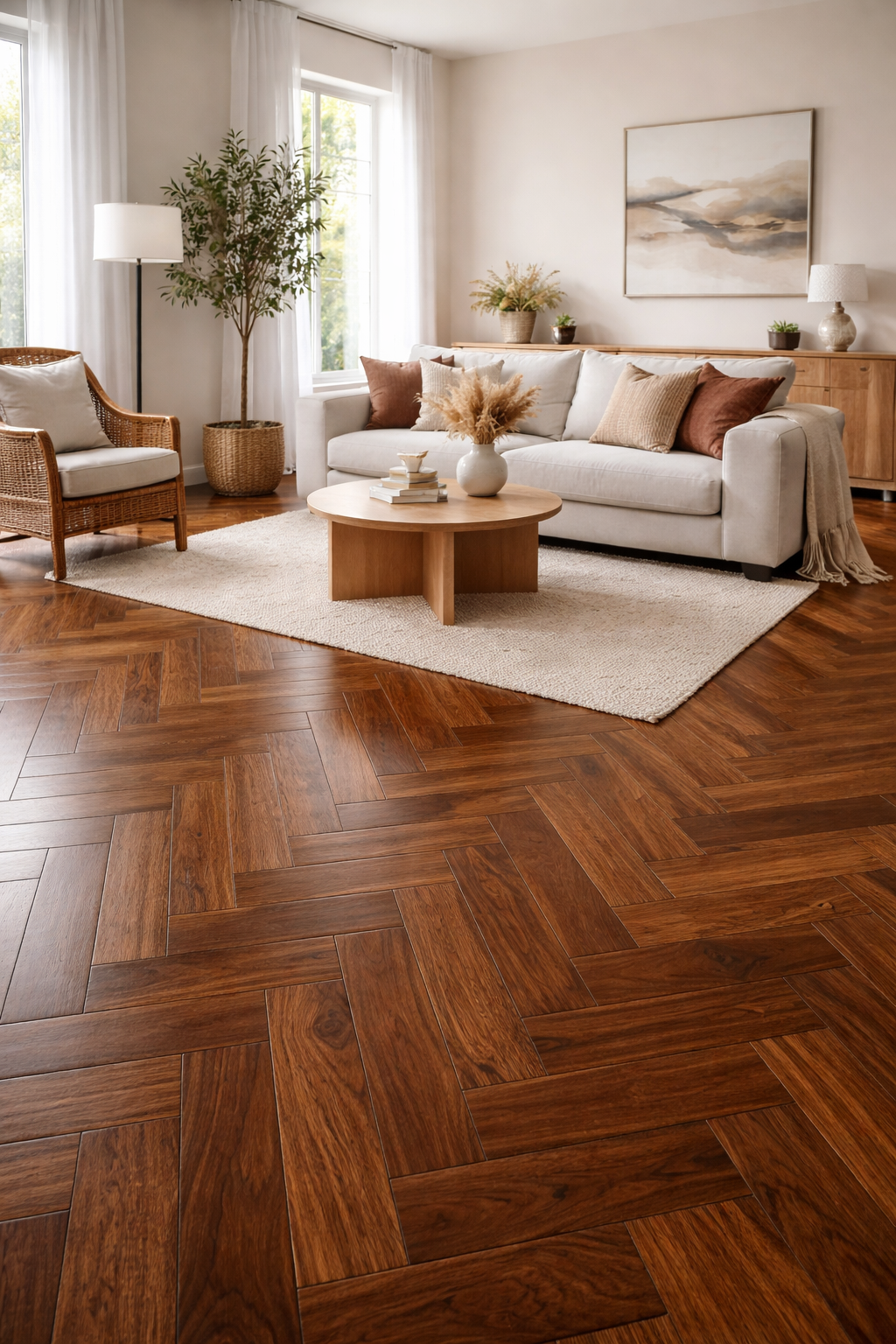 15/3 x 150mm American Walnut Herringbone - HB4013