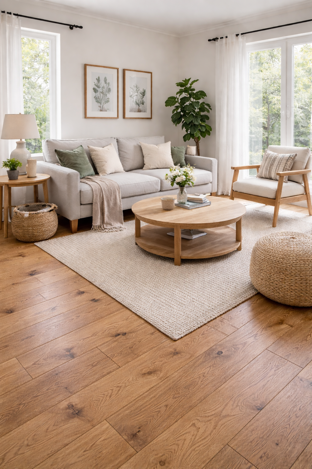 18 x 130mm Natural European Oak Solid Wood - S1092